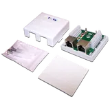 Настенная розетка, 1 порт RJ-45 категории 5е, STP, белая