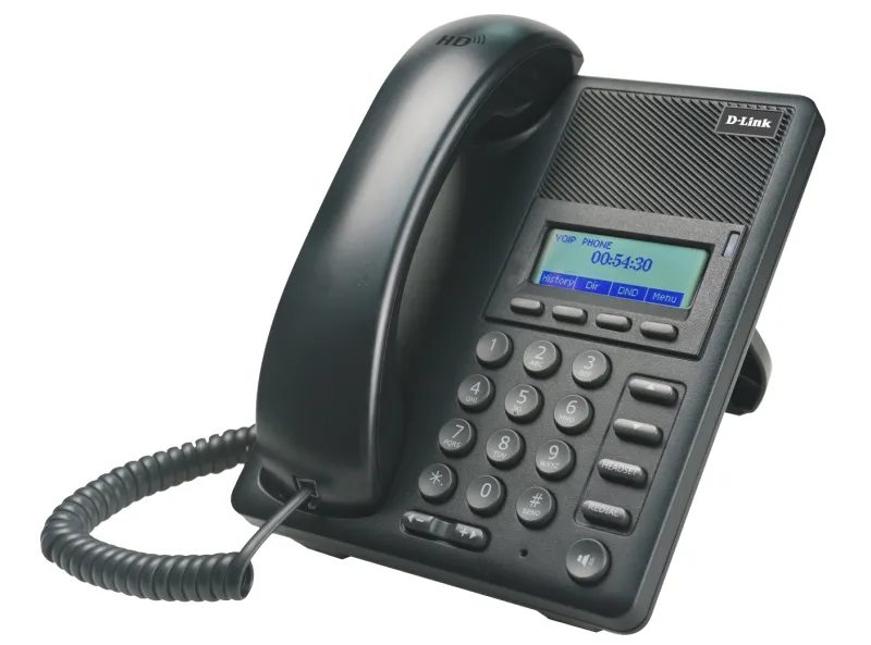 Телефон D-Link DPH-120SE/F1B, VoIP Phone with PoE support, 1 10/100Base-TX WAN port and 1 10/100Base-TX LAN port.Call Control Protocol SIP, Russian menu, 2 independent SIP line with backup proxy server, P2P