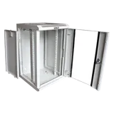 Шкаф коммутационный Lanmaster (TWT-CBW10G-6U-3X3-GY) настенный 6U 312x300мм пер.дв.стекл 30кг серый