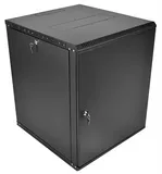 Шкаф ЦМО Шкаф телекоммуникационный настенный разборный ЭКОНОМ 12U (600  350) дверь металл, цвет черный