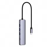 Netac Hub WF14, Type-C to USB3.0*3+HDMI+mSD/SD 2.0 (repl. NT08WF14-30GR)
