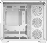 Deepcool CG530 4F WH без БП, боковое окно (панорама), 3x120мм ARGB Reverce вентилятора на боковой стенке, 1x120мм ARGB вентилятор сзади, белый, ATX