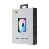Ocypus Delta F12 BK ARGB, 120x120x25mm, 4-PIN PWM, 500-2000 RPM, 29 DBA MAX, HYDRO BEARING