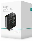 Кулер для процессора DEEPCOOL AK400 DIGITAL SE LGA1700/1200/115X/AM5/AM4 (18шт/кор, TDP 220W, PWM, Fan 120mm, 4 тепл. трубки, ARGB, черный) RET (R-AK400-BKADMN-GJD)