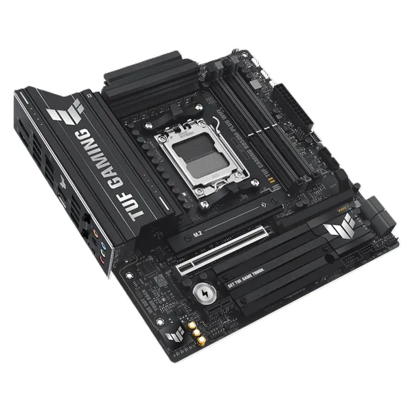 ASUS TUF GAMING B850M-PLUS WIFI, AM5, B850, 4*DDR5, 4*SATA, 3*M.2, 7*USB 3.2, 4*USB 2.0, Type-C, 2*PCIx16, 1*PCIx1, DP+HDMI, mATX; 90MB1IY0-M0EAY0