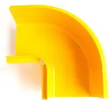 Горизонтальный поворот 90° оптического лотка 120 мм, желтый