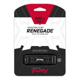 Твердотельный накопитель Kingston SSD 500GB SFYRSK/500G Fury Renegade M.2 2280 PCIe 4.0 x4 NVMe R7300/W3900MB/s 3D TLC MTBF 2M 500TBW  Retail Heatsink 1 year
