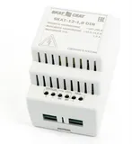 Ибп исполнения din (583) Бастион SKAT-12-1.0 DIN (СКАТ ИБП-12/1-DIN) источник питания 12В 1А пластиковый корпус под DIN рейку 35 мм