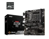 Материнская плата MSI A520M PRO Soc-AM4 AMD A520 2xDDR4 mATX AC`97 8ch(7.1) GbLAN RAID+VGA+HDMI+DP