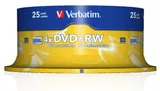 Диск DVD+RW Verbatim 4.7Gb 4x Cake Box (25шт) (43489)