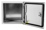 Шкаф электротехнический Elbox EMW-400.400.210-1-IP66 настенный 400мм 210мм несъемн.бок.пан. 50кг серый