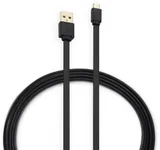 Кабель Buro BHP MICROUSB 1M FLAT USB (m)-micro USB (m) 1м белый плоский