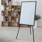 Флипчарт Deli E7885 магнитно-маркерная лак 60x90см на треноге белый с аксессуарами