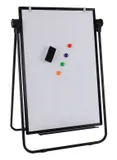 Флипчарт Deli E7886 магнитно-маркерная лак 60x90см на подставке белый с аксессуарами