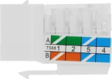 Модуль Keystone RJ45, Cat.5E, UTP, 90 градусов, белый