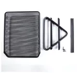 Лоток горизонтальный Deli E9183 для бумаг 350х274х185мм черный металл сетка