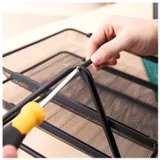 Лоток горизонтальный Deli E9183 для бумаг 350х274х185мм черный металл сетка