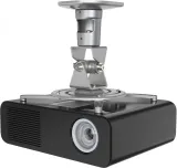 Кронштейн для проектора Cactus CS-VM-PR01-AL серебристый макс.10кг потолочный поворот и наклон
