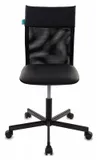Кресло Бюрократ CH-1399 черный Leather Black эко.кожа/сетка крестов. металл
