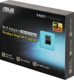 Адаптер ASUS USB-AC53 // WI-FI 802.11ac, 300 + 867 Mbps USB Adapter ; 90IG03P0-BM0R10, 3 year