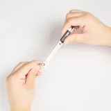 Нож канцелярский Deli E2034 Essential Metal Vivid Mini шир.лез.9мм фиксатор сталь серый