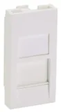 Вставка Panduit CFA1FSAW-X прямая со шторкой 22.5x45 1xMini-Com ПВХ белый (упак.:10шт)