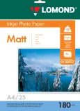 Фотобумага Lomond 0102037 A4/180г/м2/25л./белый матовое для струйной печати