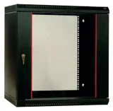 Шкаф коммутационный ЦМО ШРН-ЭКОНОМ (ШРН-Э-15.650-9005) настенный 15U 600x650мм пер.дв.стекл 65кг черный 600мм 180град. IP20