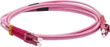 Патч-корд Lanmaster LAN-2LC-2LC/OM4-2.0 2x50/125 OM4 LC дуплекс-LC дуплекс 2м LSZH розовый