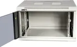 Шкаф коммутационный Lanmaster (TWT-CBWPG-9U-6X6-GY) настенный 9U 600x600мм пер.дв.стекл 60кг серый 502мм