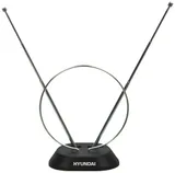 Антенна телевизионная Hyundai H-TAI100 3дБ пассивная черный каб.:1.35м