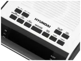 Радиобудильник Hyundai H-RCL100 белый LED подсв:красная часы:цифровые FM