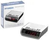 Радиобудильник Hyundai H-RCL100 белый LED подсв:красная часы:цифровые FM