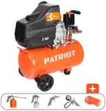 Компрессор поршневой Patriot EURO 24-240K масляный 240л/мин 24л 1500Вт оранжевый