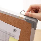 Доска пробковая Deli E39052 пробка коричневый 45x60см алюминиевая рама