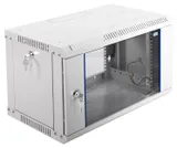Шкаф коммутационный ЦМО ШРН-ЭКОНОМ (ШРН-Э-6.350-9005) настенный 6U 600x350мм пер.дв.стекл 85кг черный 300мм 11.43кг 180град. 342мм металл