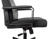 Кресло руководителя Бюрократ DOMINUS черный эко.кожа крестов. металл