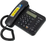 Телефон проводной Panasonic KX-TS2358RUB черный