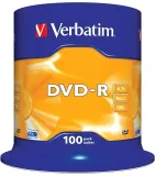 Диск DVD-R Verbatim 4.7Gb 16x Cake Box (100шт) (43549)