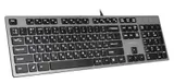 Клавиатура A4Tech KV-300H серый/черный USB slim