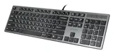 Клавиатура A4Tech KV-300H серый/черный USB slim