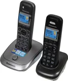 Р/Телефон Dect Panasonic KX-TG2512RU1 серый металлик (труб. в компл.:2шт) АОН