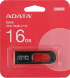 Флеш Диск A-Data 16Gb Classic C008 AC008-16G-RKD USB2.0 красный/черный