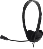 Наушники с микрофоном Оклик HS-M143VB черный 1.8м накладные оголовье (614036)