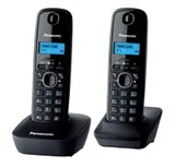 Р/Телефон Dect Panasonic KX-TG1612RUH темно-серый (труб. в компл.:2шт) АОН