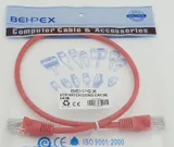 Патч-корд cat.5E stranded molded 0.5м красный RJ-45 (m)-RJ-45 (m)