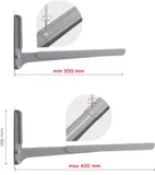Кронштейн для СВЧ Holder MWS-2003 металлик макс.40кг настенный фиксированный