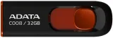 Флеш Диск A-Data 32Gb Classic C008 AC008-32G-RKD USB2.0 красный/черный