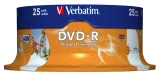 Диск DVD-R Verbatim 4.7Gb 16x Cake Box (25шт) Printable (43538)