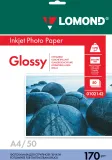 Фотобумага Lomond 0102142 A4/170г/м2/50л./белый глянцевое для струйной печати